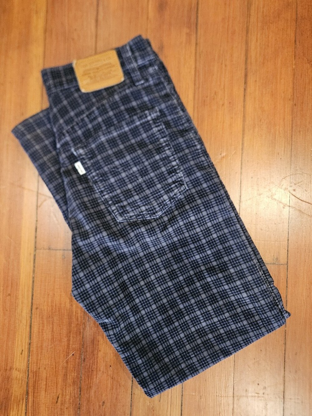 Levi's Ribcage Straight Ankle Plaid Pants 27 X 29